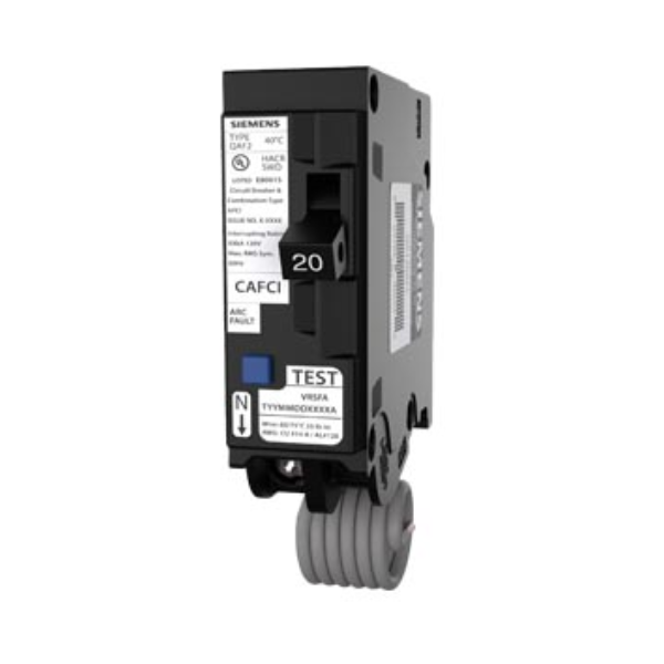 Siemens QA120AFC Arc Fault Circuit Interrupter Breaker | 20 Amp, 1 Pole