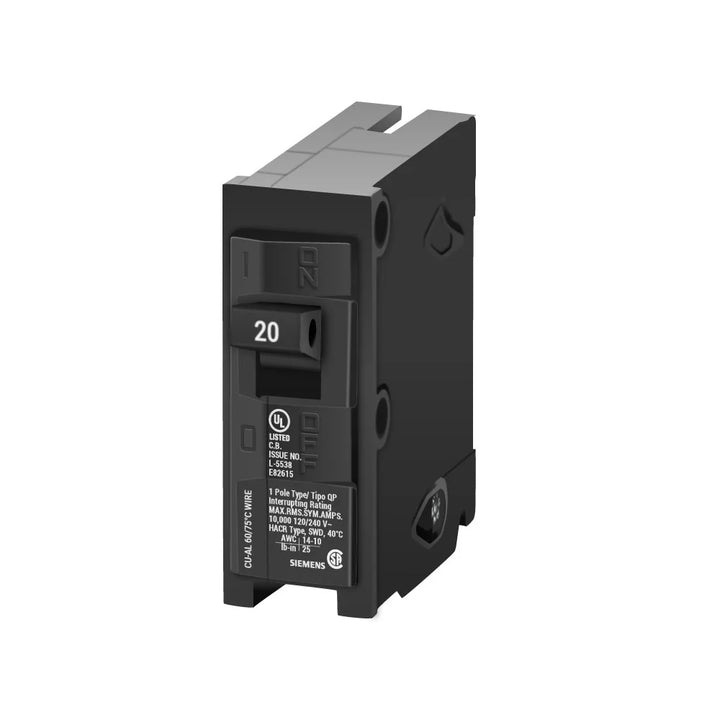 Siemens Q120 Circuit Breaker | 20 Amps, 1 Pole, 120V