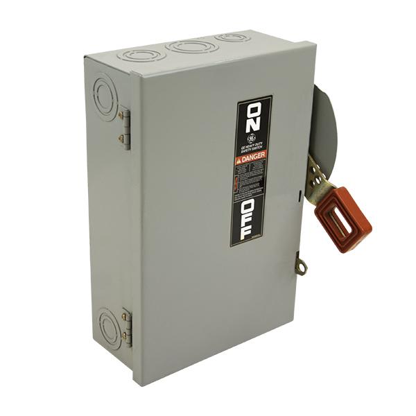 GE ABB TC35323 Heavy Duty Non-Fused Safety Switch | 100 A, 240V, 3 Poles, NEMA 1
