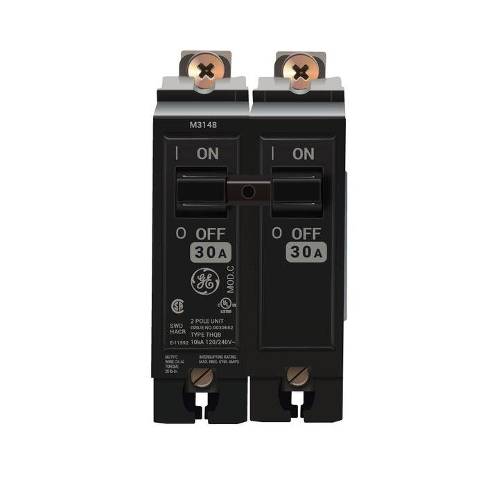 GE ABB - Circuit Breaker, 30 Amps, 2 Pole, 240 V, Bolt On - THQB2130